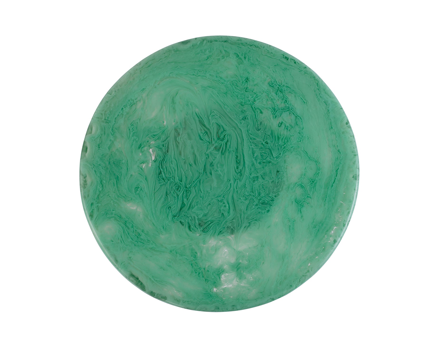 Resin Scalloped Cakestand in Green by Casa Amarosa top