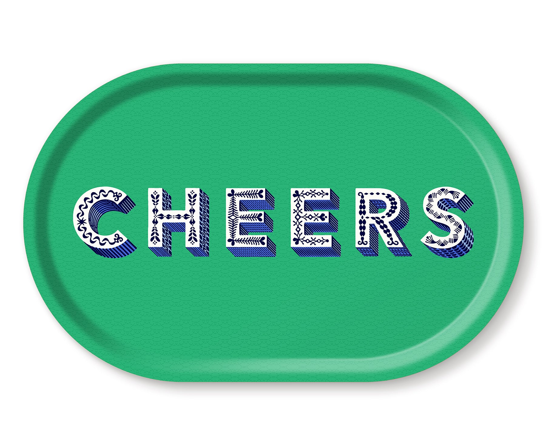 Oval Word Tray - Cheers - by Jamida