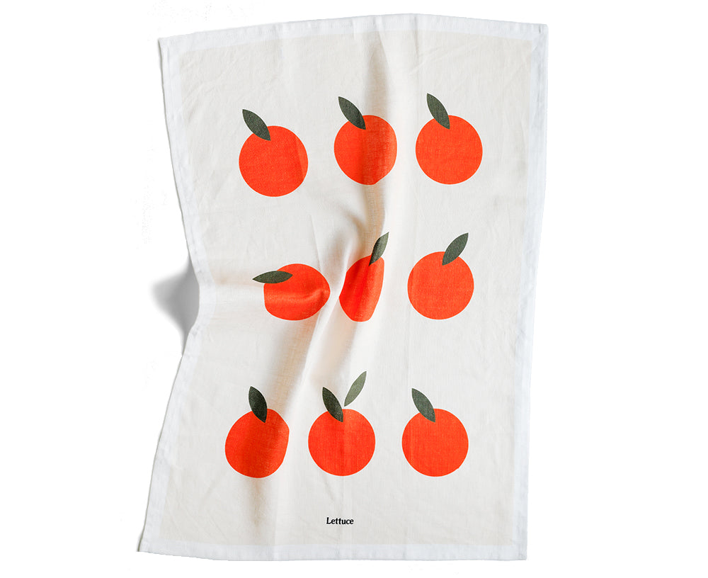 Clementine Dish Towel by Lettuce