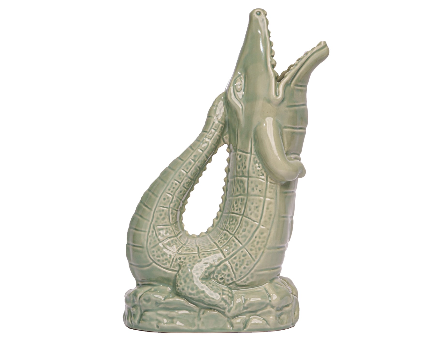 Croggle Water Pitcher in Sage by The Original Gluggle Jug Factory