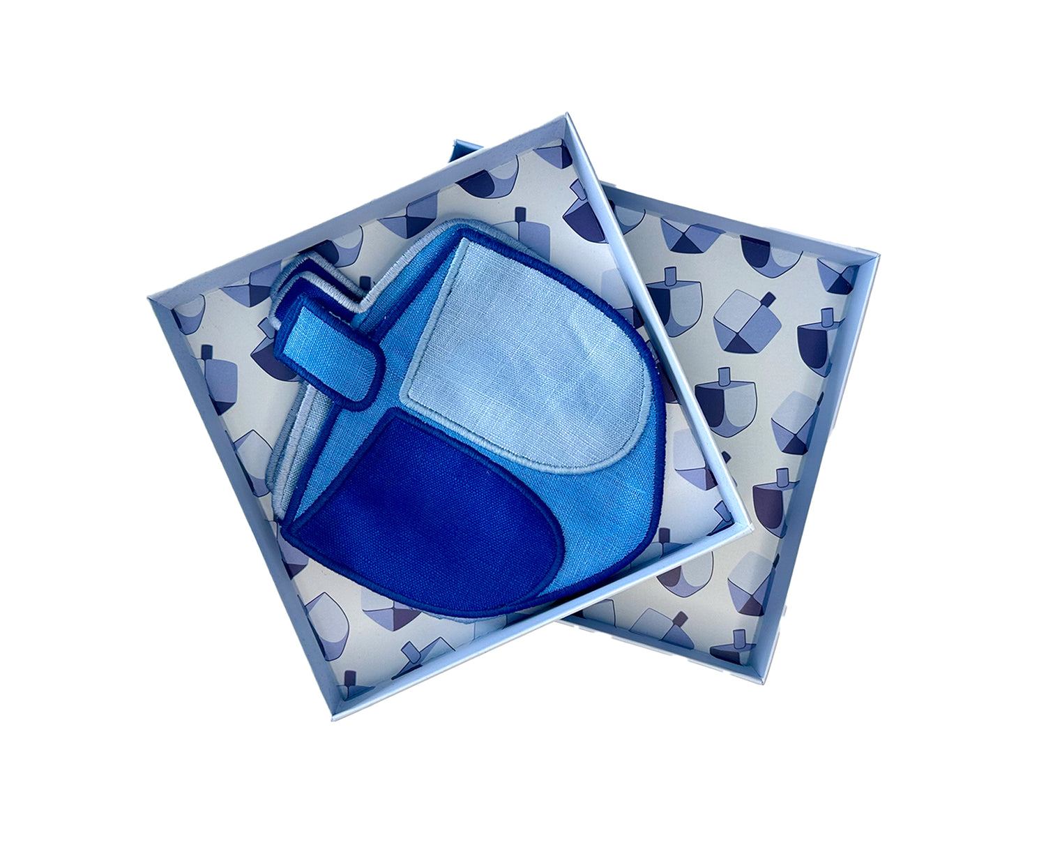 Cocktail Napkin Set - Dreidel - by Piecework