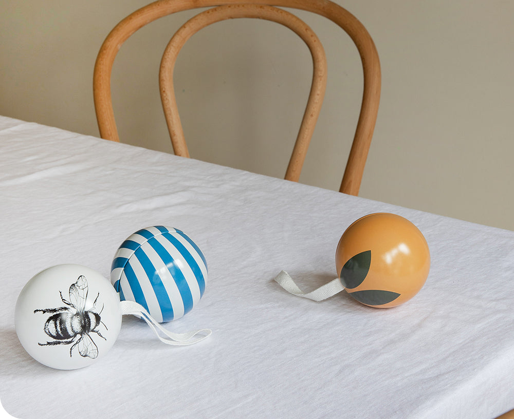 Tin Bauble - Clementine - by Father Rabbit