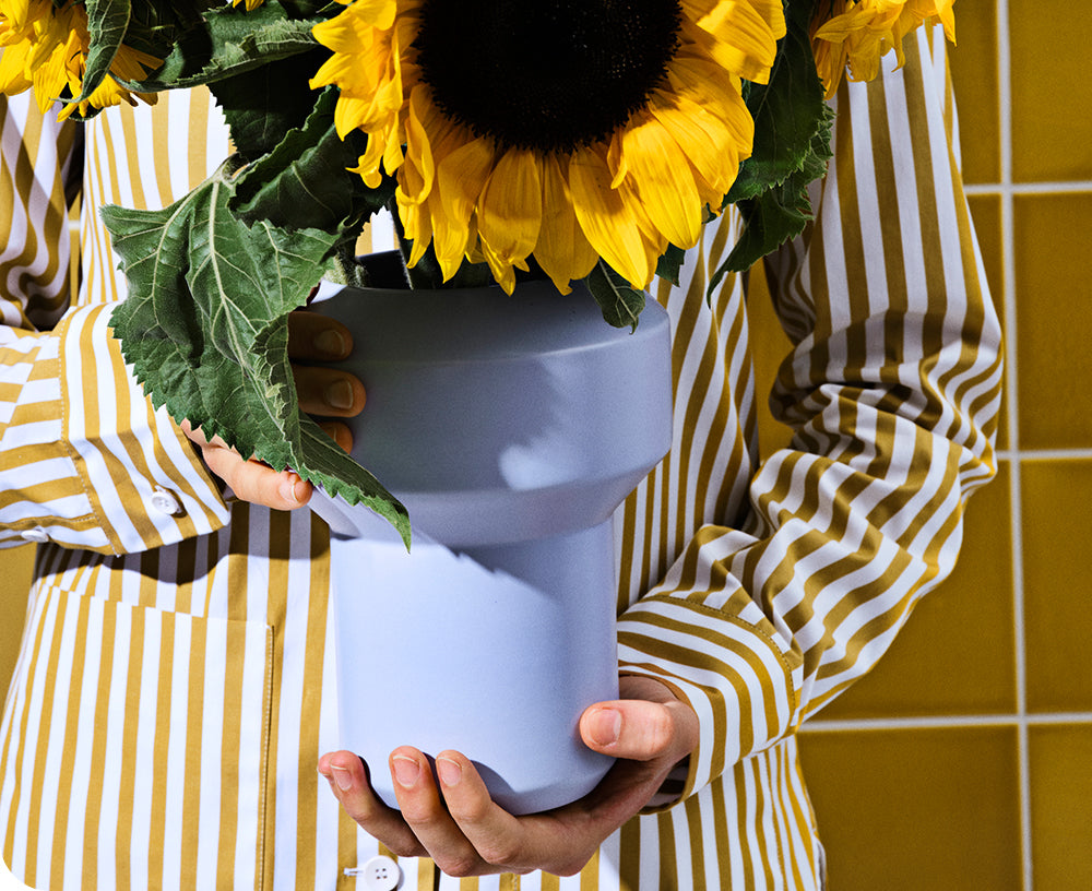 Fumario Vase in Blue Fog by Lucie Kaas