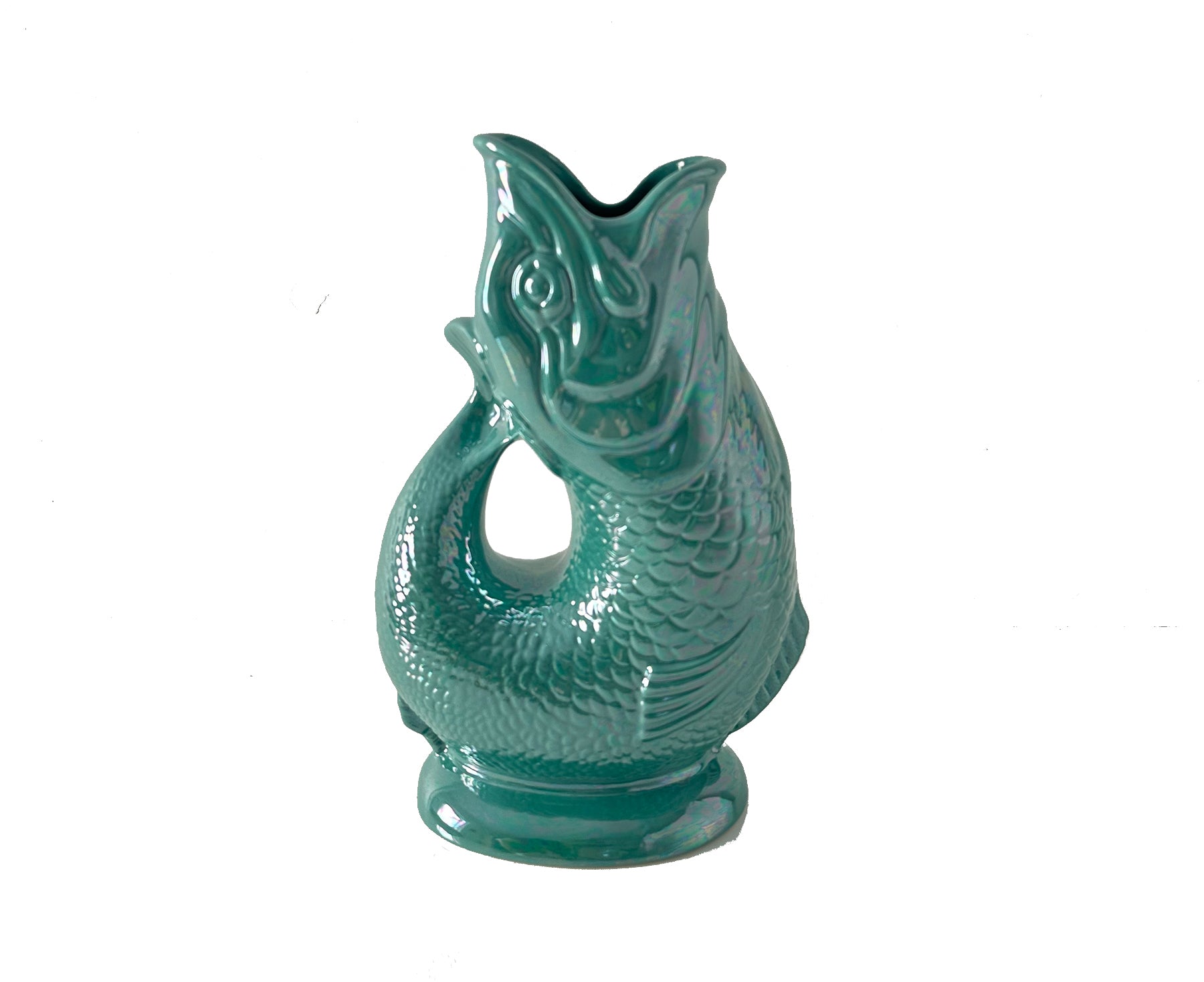 Green Luster Vases