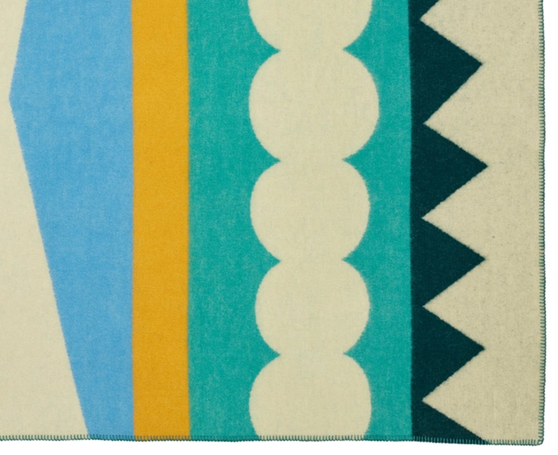 Harvest Moon Wool Geometric Blanket by Donna Wilson