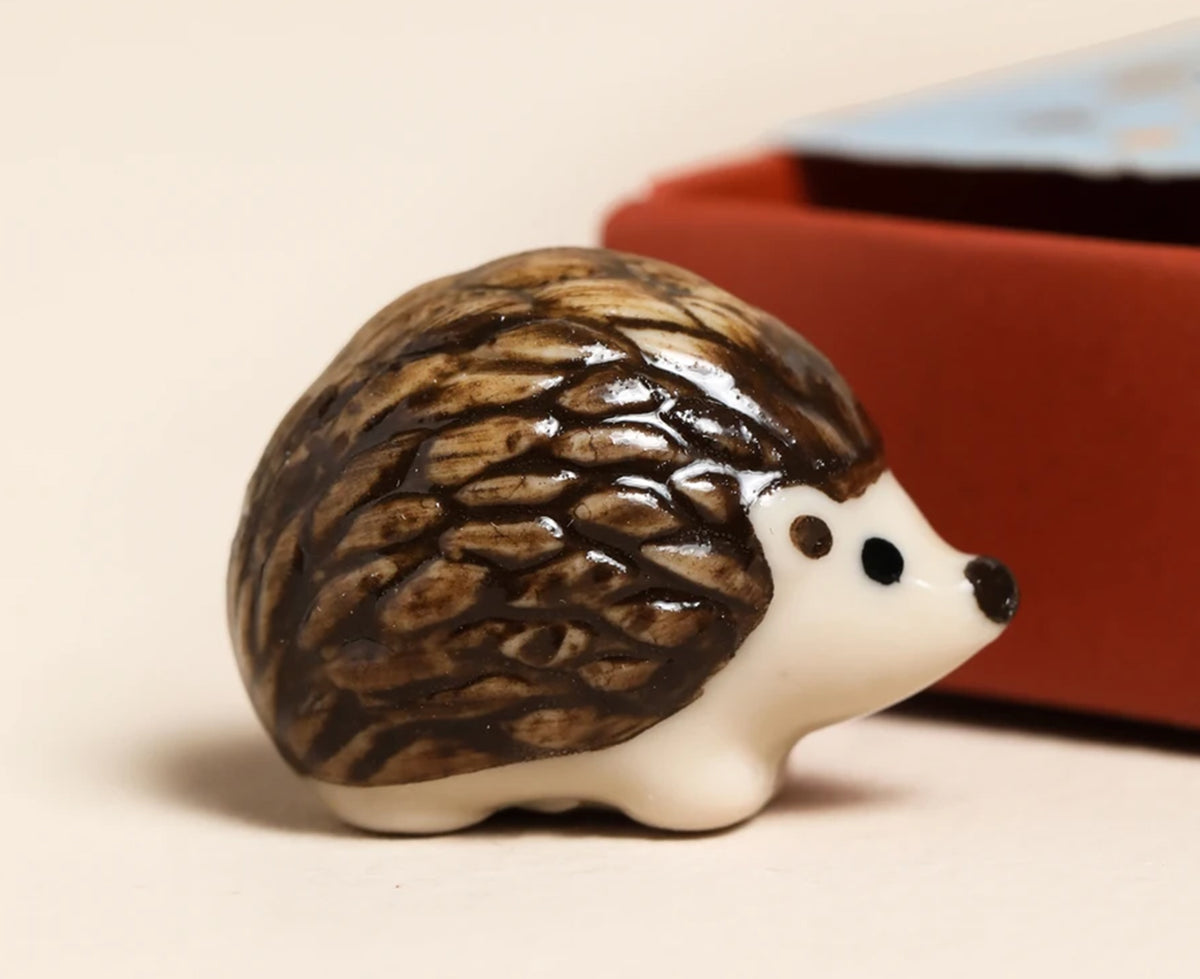 Tiny Ceramic Hedgehog by Lisa Angel