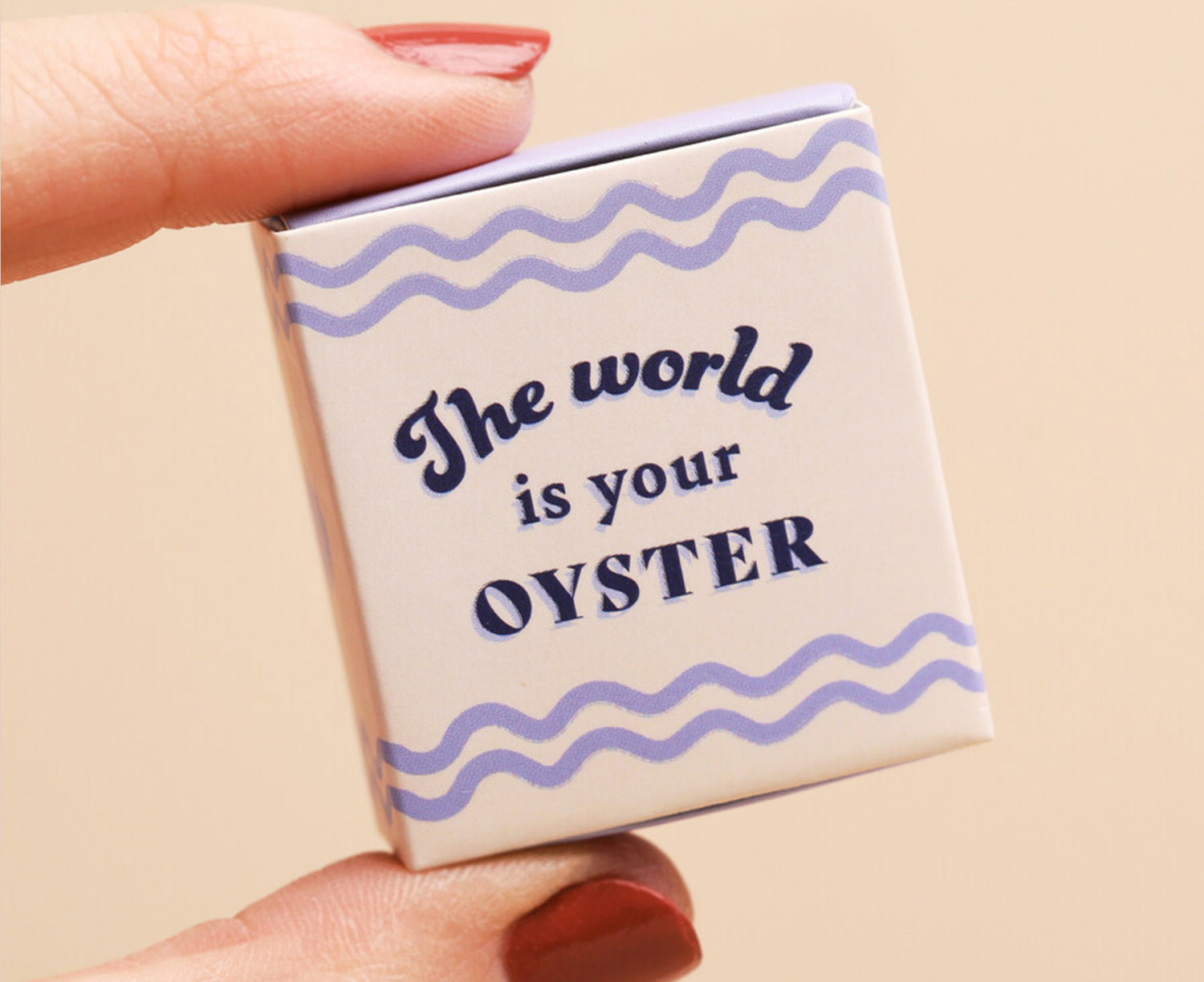 Tiny Ceramic Matchbox Token - Oyster - by Lisa Angel