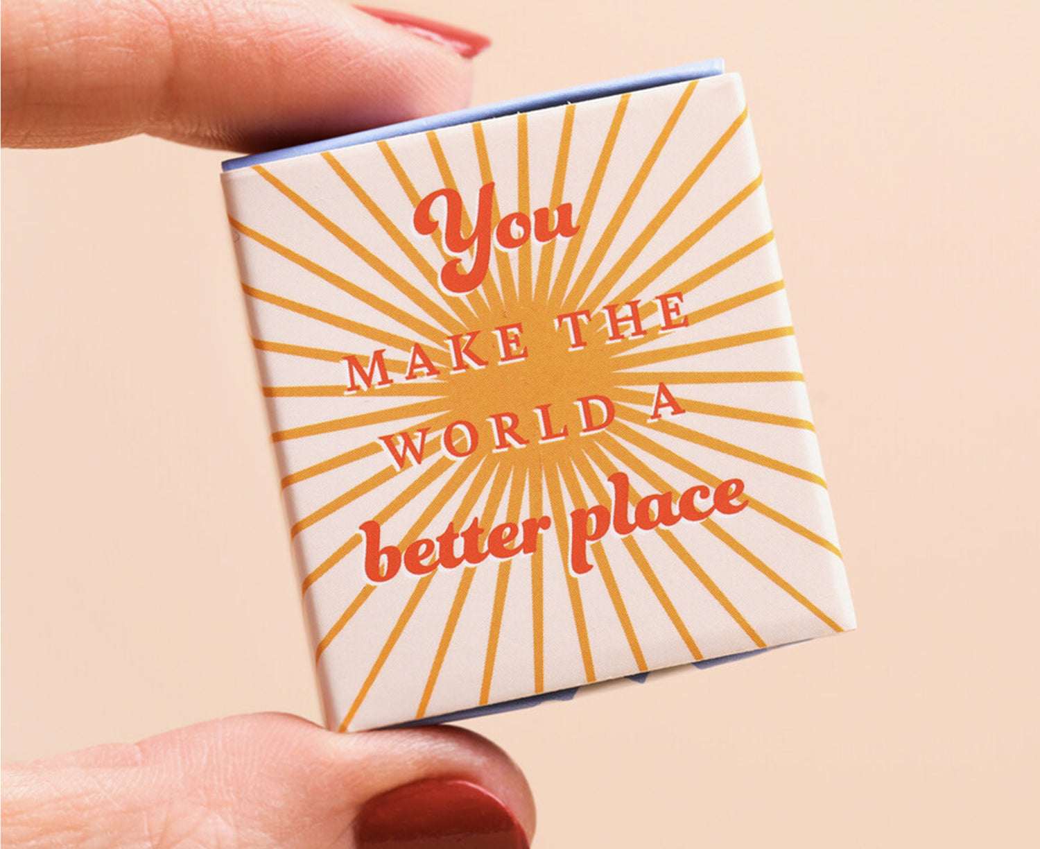 Tiny Ceramic Matchbox Token - Sunshine - by Lisa Angel