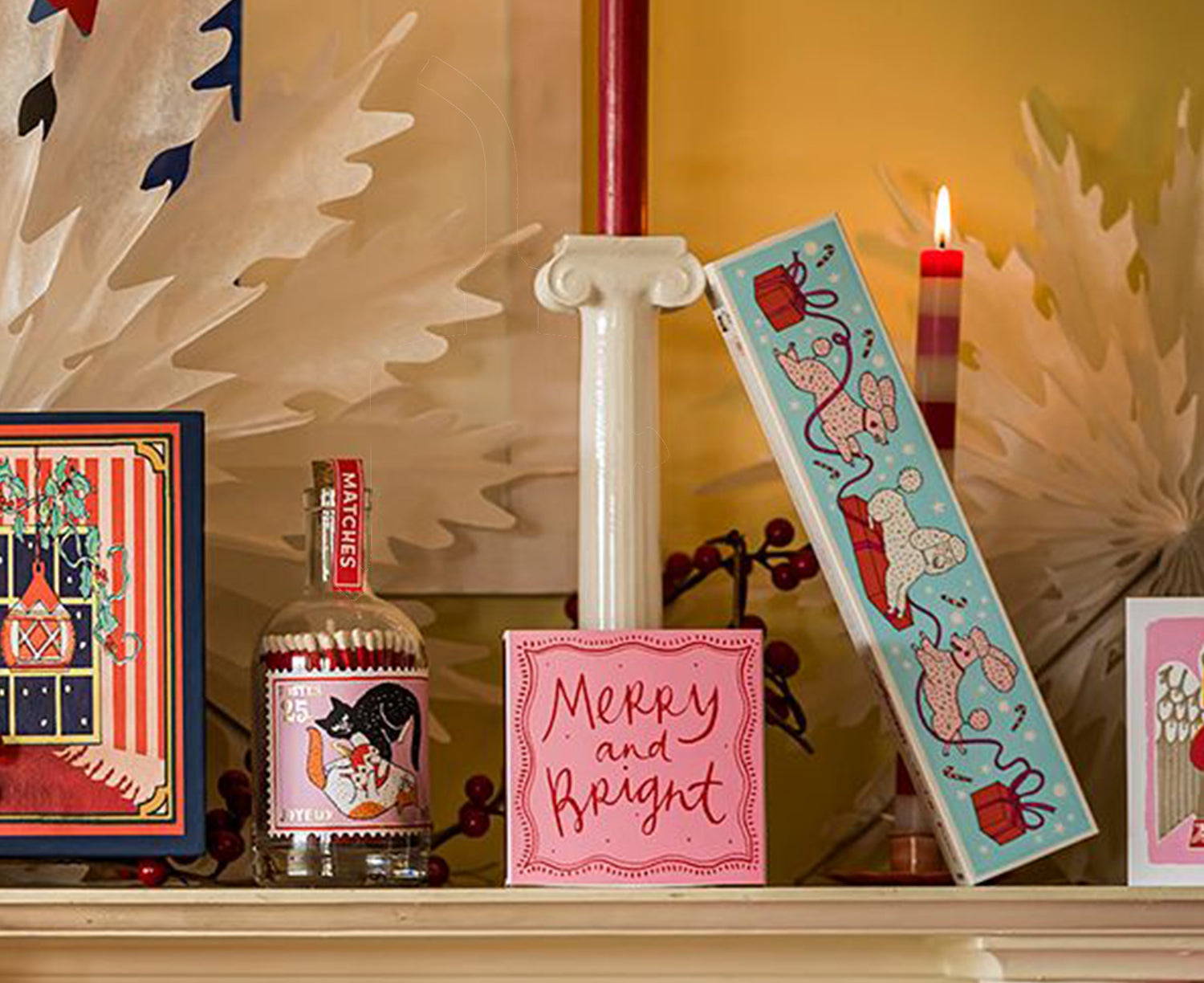 Square Matches - Merry & Bright - by Archivist Gallery