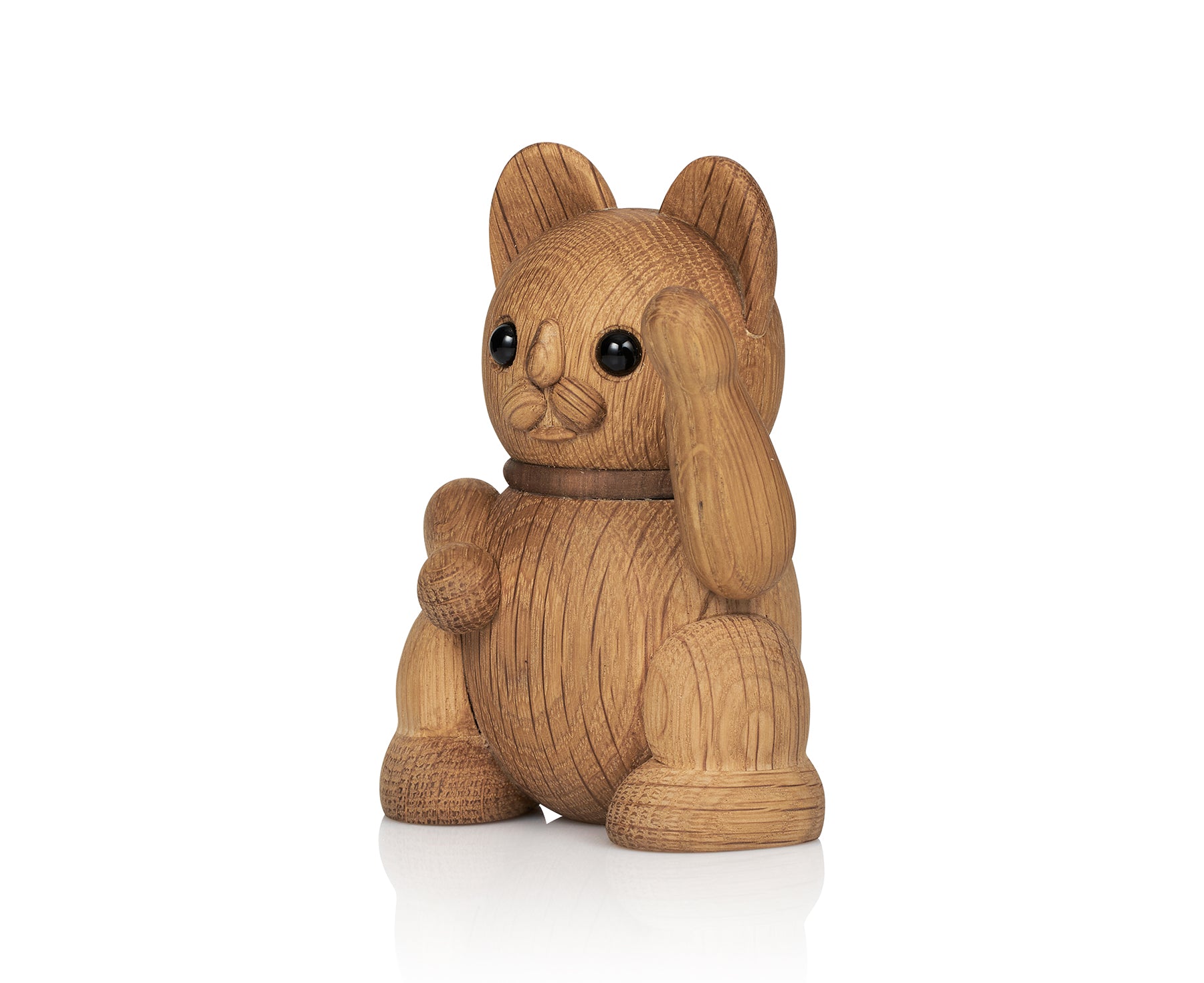 Lucky Cat Wooden Animal by Lucie Kaas