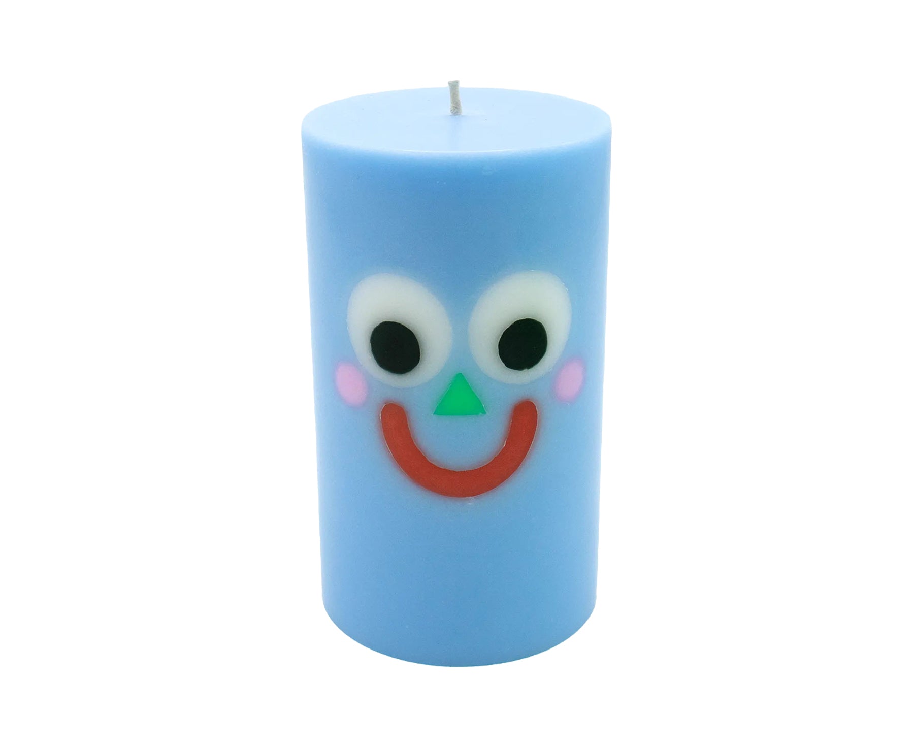 Face Pillar Candle - Happy - by Moodz