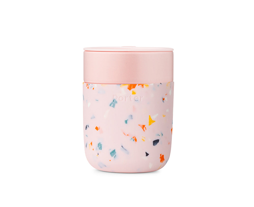 Porter Ceramic Mug in Blush Terrazzo by W&P