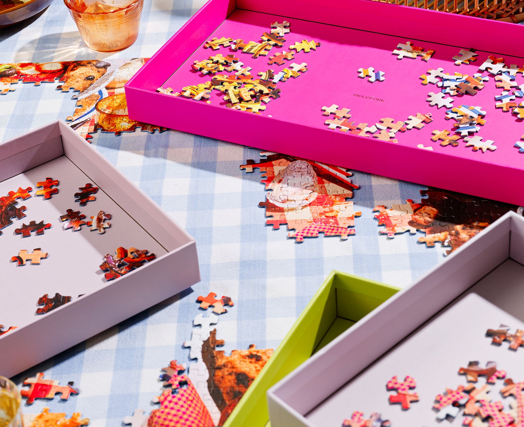 Puzzle Tray Set by Piecework