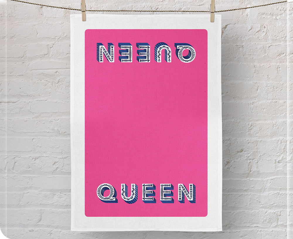 Word Dish Towel - Queen - by Jamida