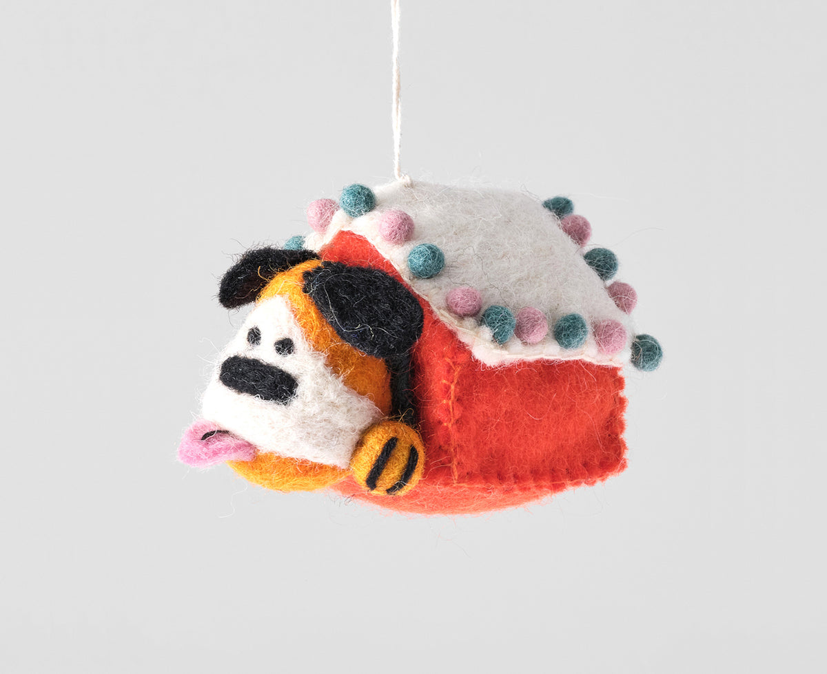 Hanging Felt Ornament - Roger - by Wrap
