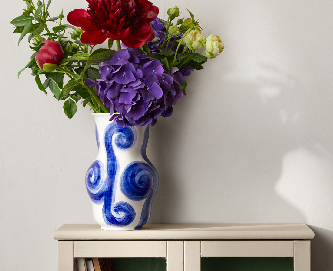 Tulle Large Ceramic Vase by Kähler