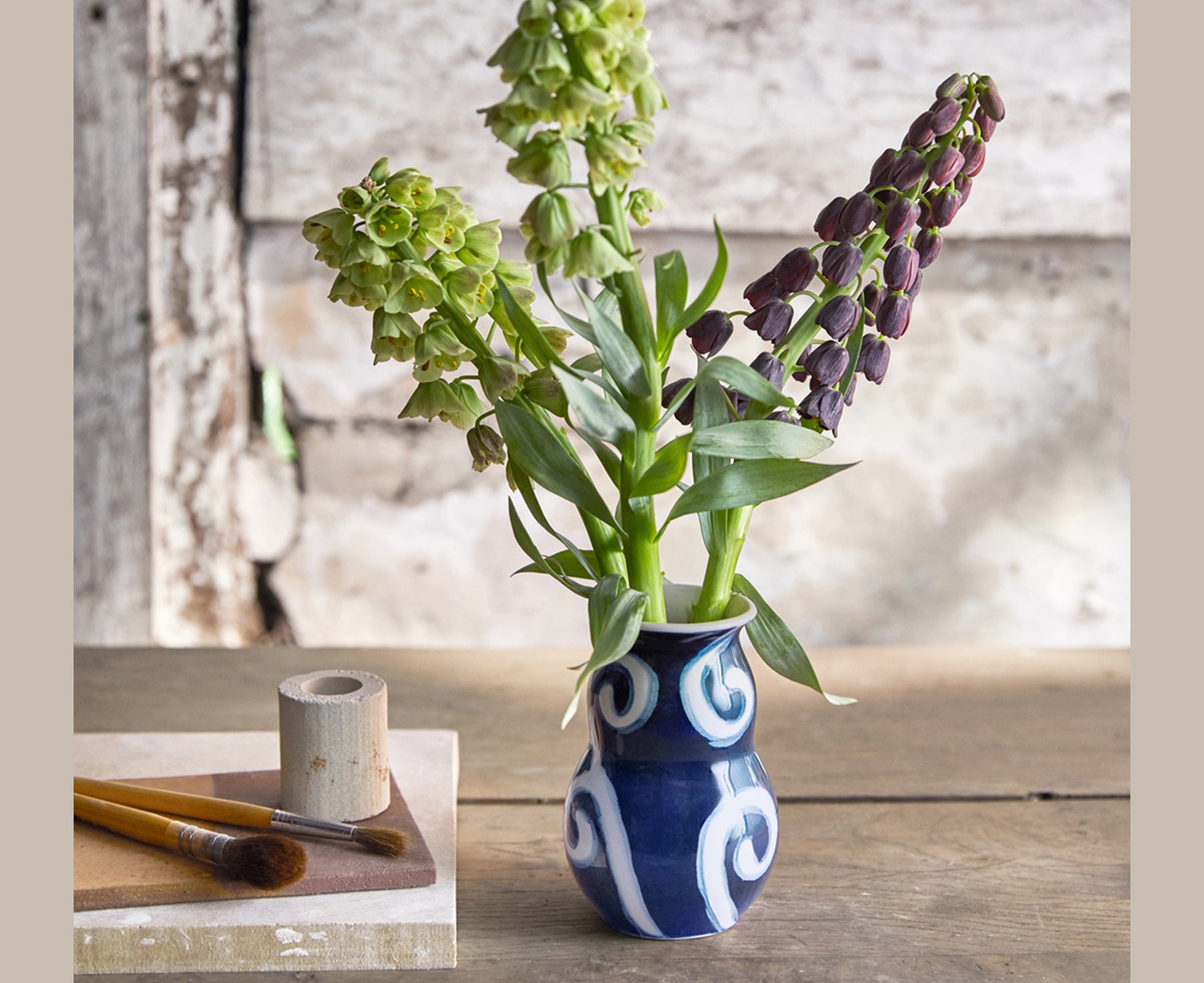 Tulle Small Ceramic Vase by Kähler