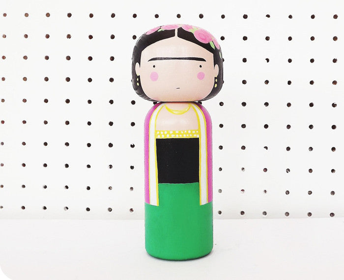 Frida Kokeshi Doll by Sketchinc.