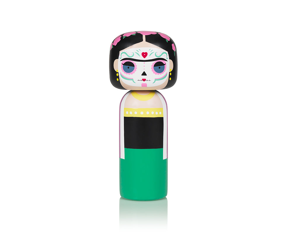 Frida Dia De Los Muertos Kokeshi Doll by Sketch.inc for Lucie Kaas