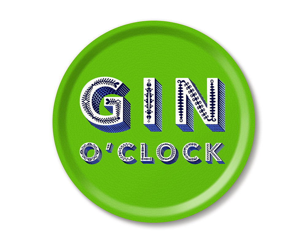 Round Word Tray - Gin O&