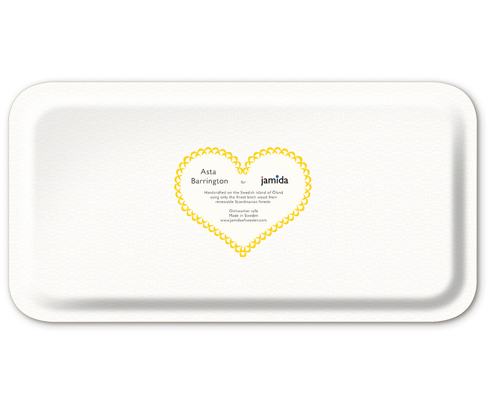 Word Large Rectangular Tray - Lemonade - by Jamida