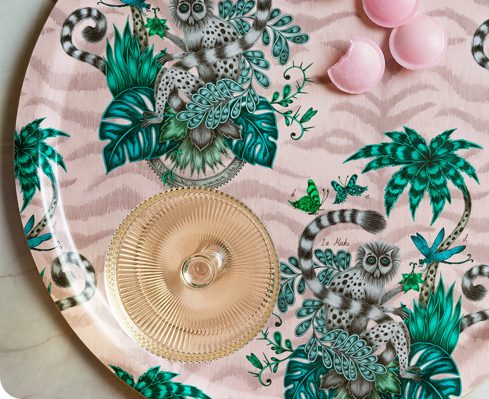 Lemur Round Tray by Jamida