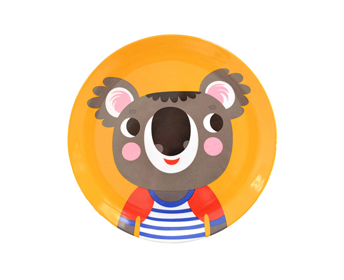 Yellow Koala Melamine Plate by Petit Monkey