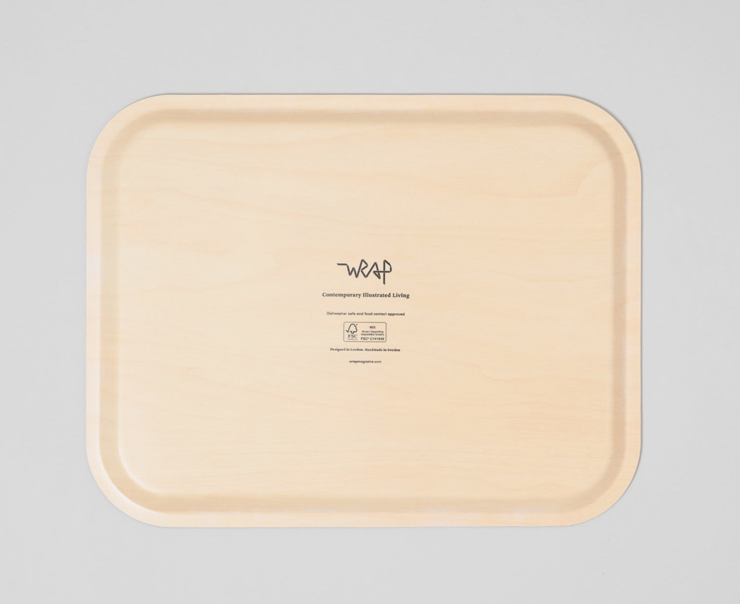 Abstract Small Rectangular Tray by Wrap
