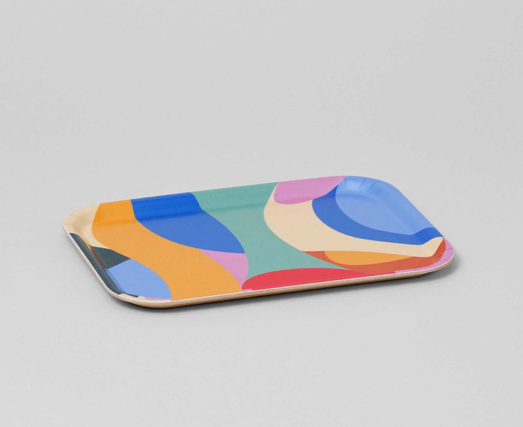 Abstract Small Rectangular Tray by Wrap