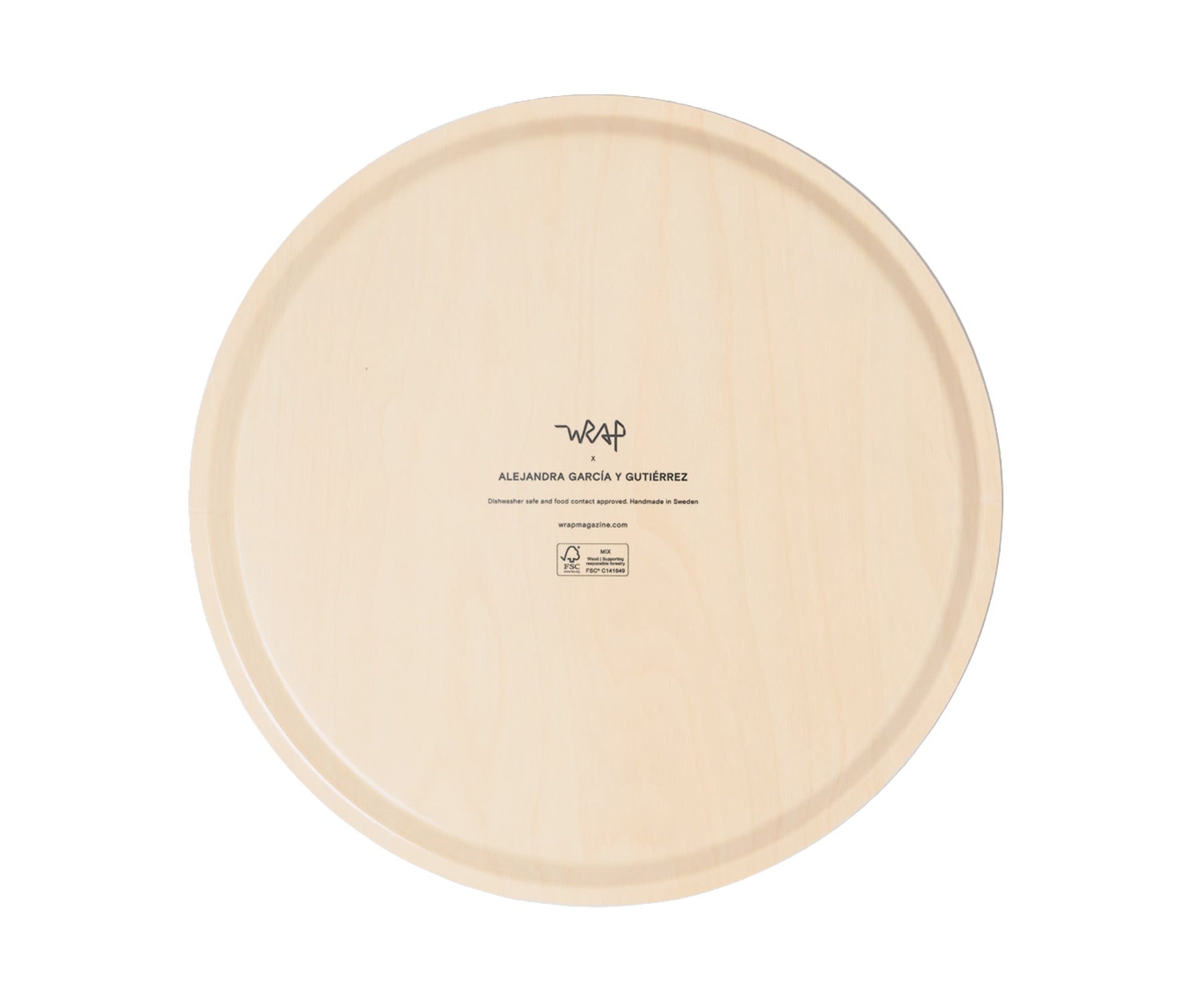 Abstract Round Tray by Wrap back