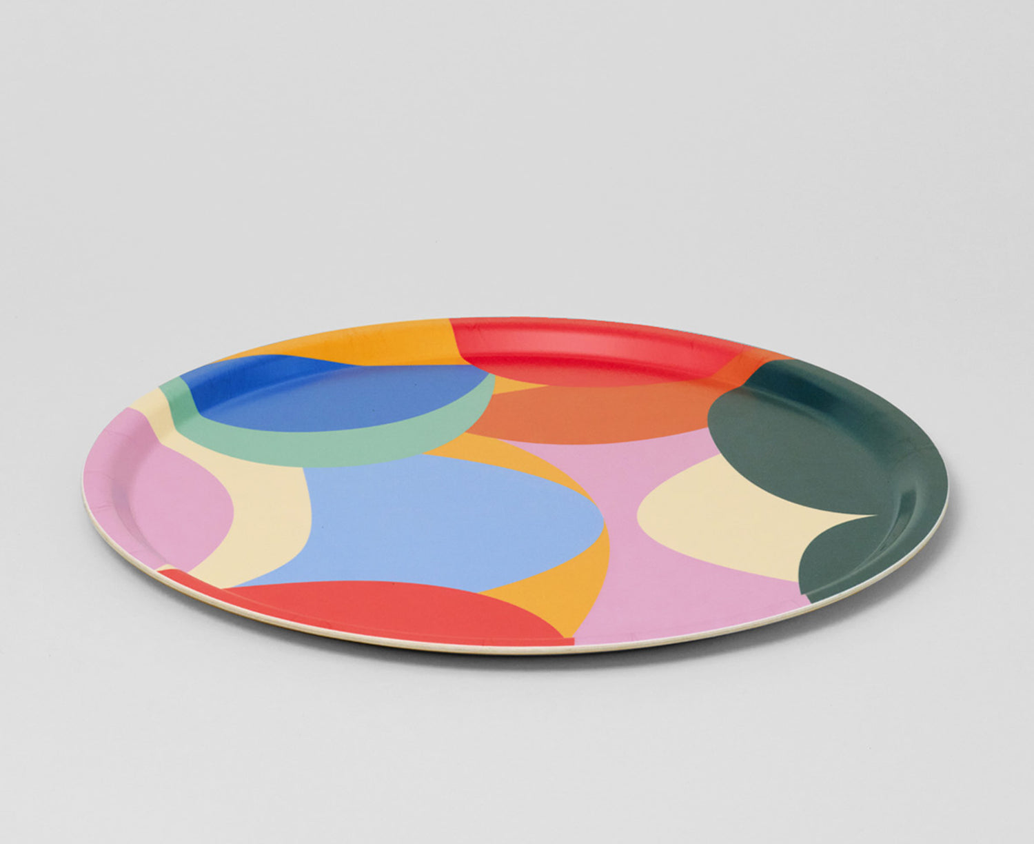 Abstract Round Tray by Wrap