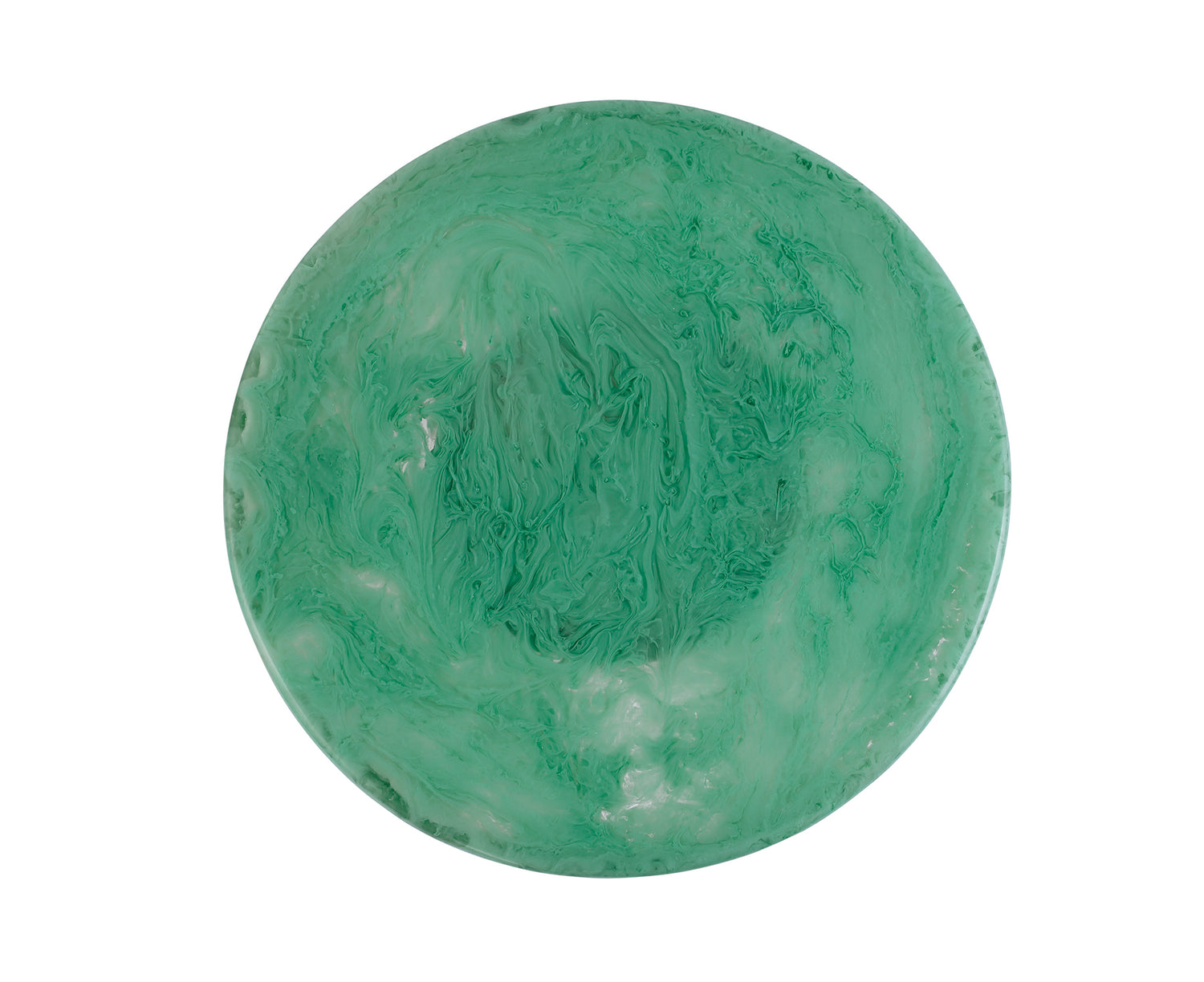 Resin Scalloped Cakestand in Green by Casa Amarosa top
