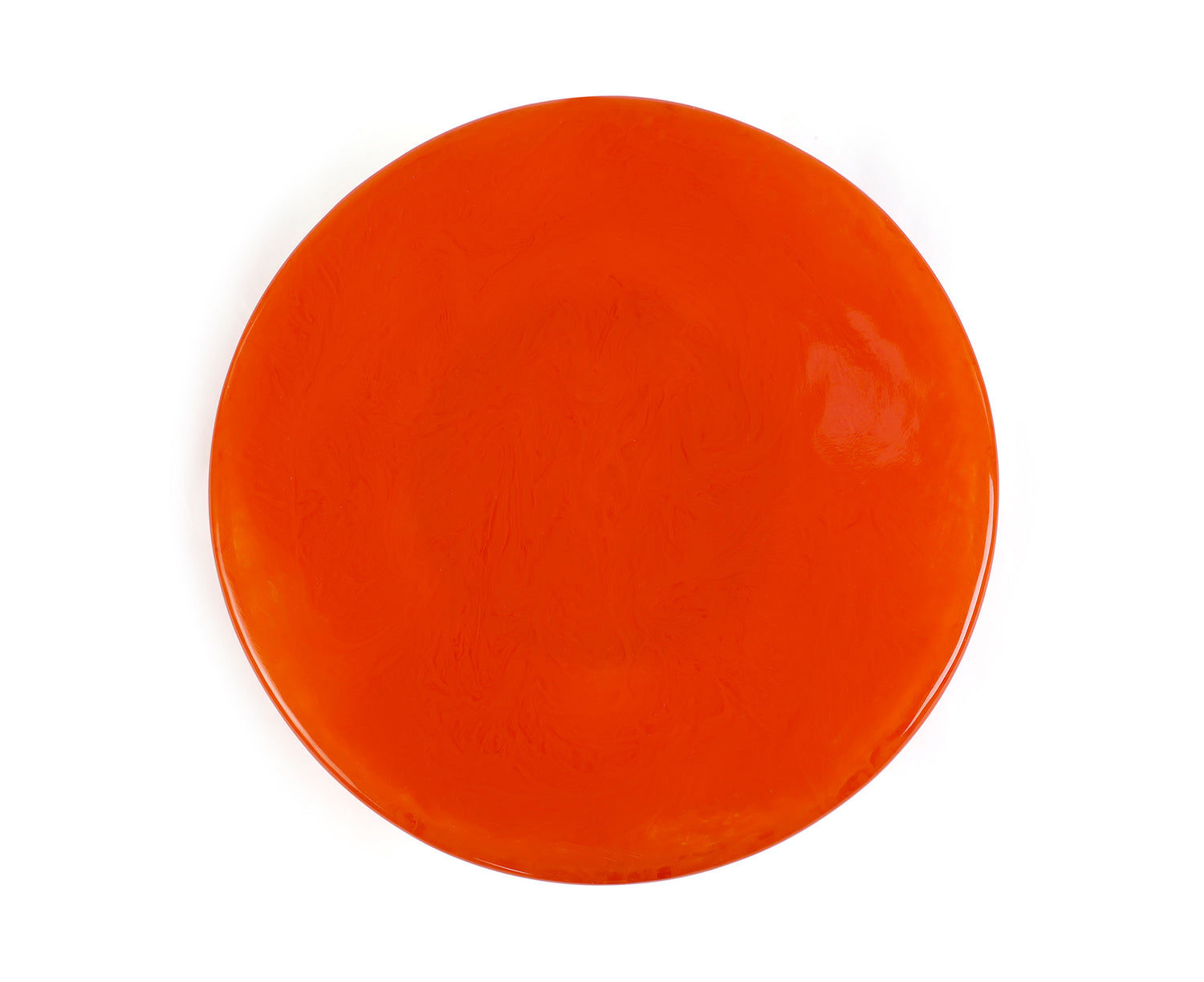 Resin Scalloped Cakestand in Orange by Casa Amarosa