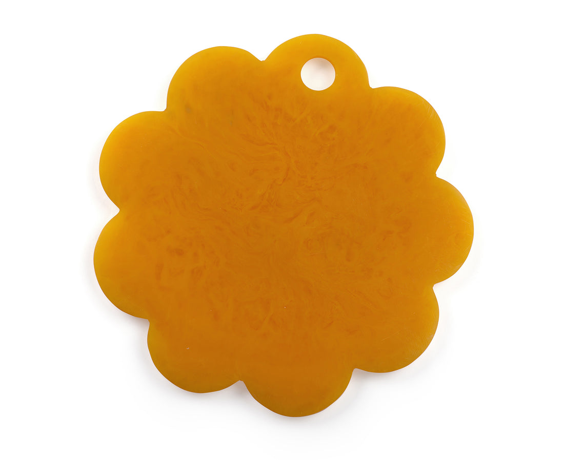 Resin Cheese Board in Yellow by Casa Amarosa
