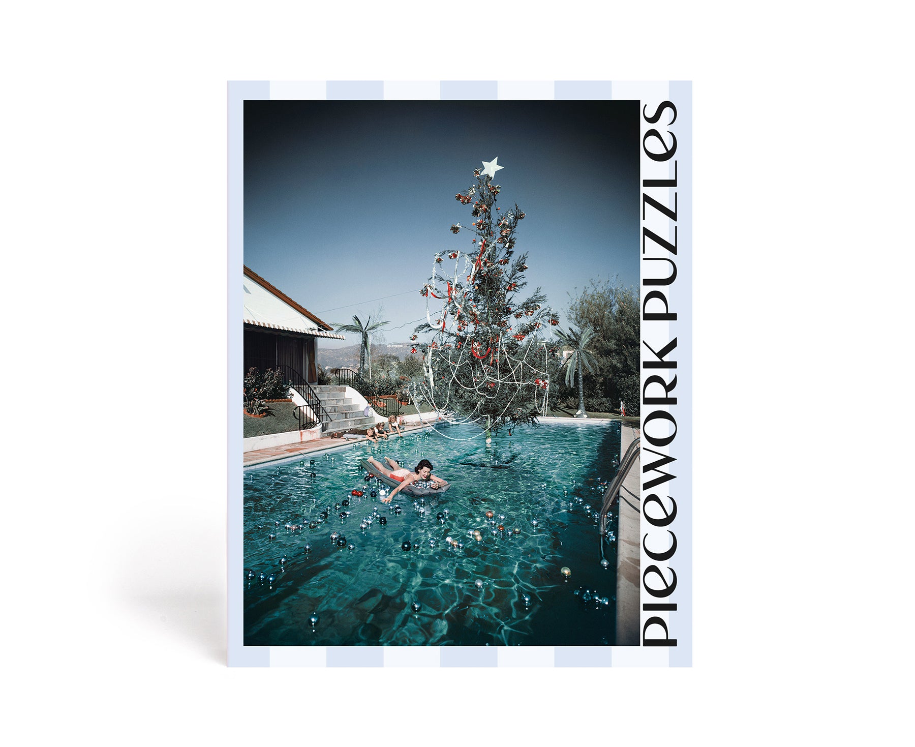 1000-Piece Puzzle - Christmas Swim - by Piecework