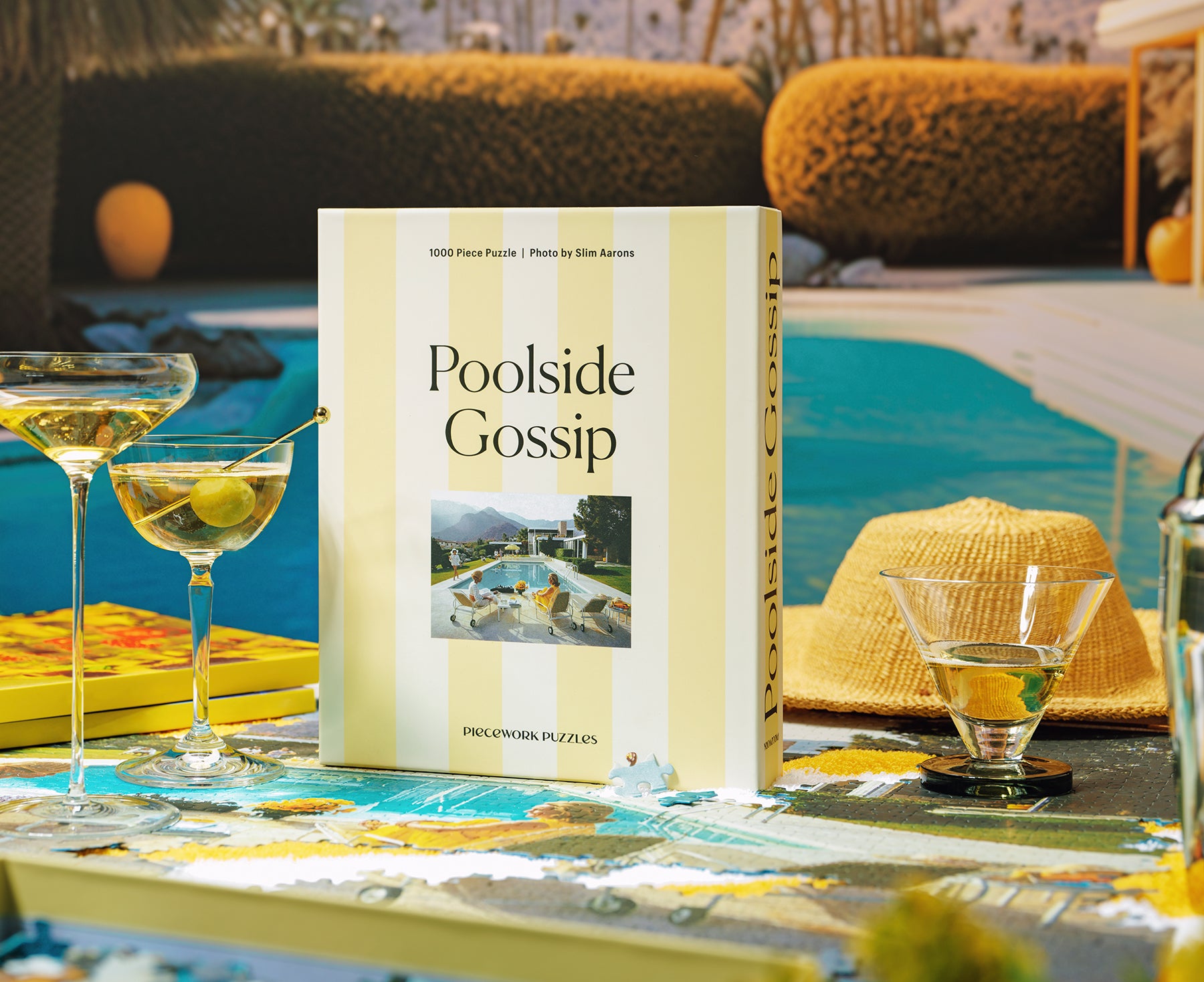 1000-Piece Puzzle - Poolside Gossip - by Piecework