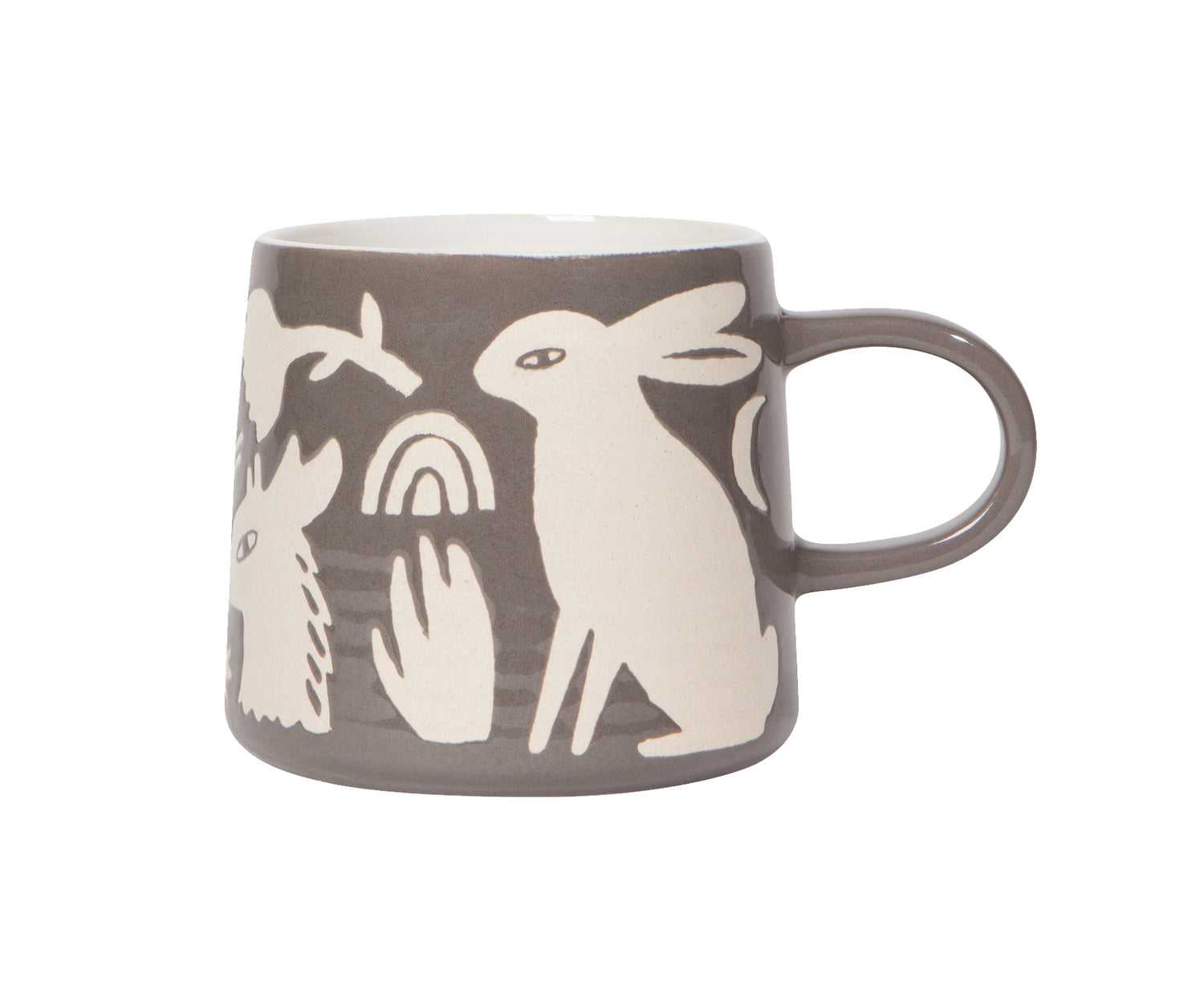 Imprint Ceramic Mug in Taupe Timber by Danica Studio