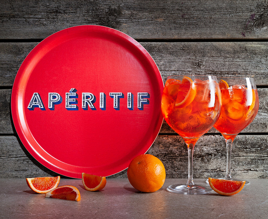 Round Word Tray - Apéritif - by Jamida