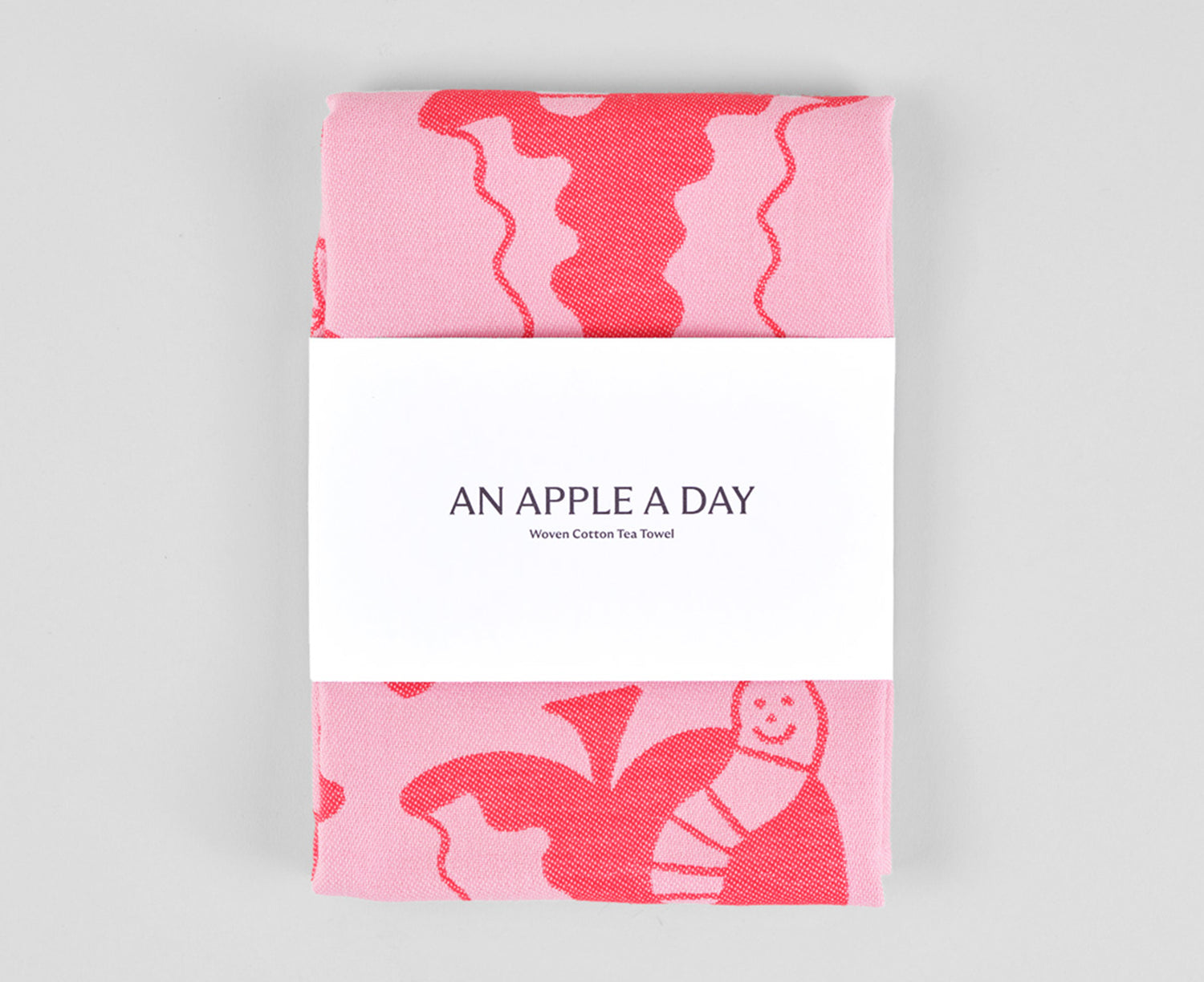 Woven Cotton Dish Towel - An Apple a Day - by Wrap