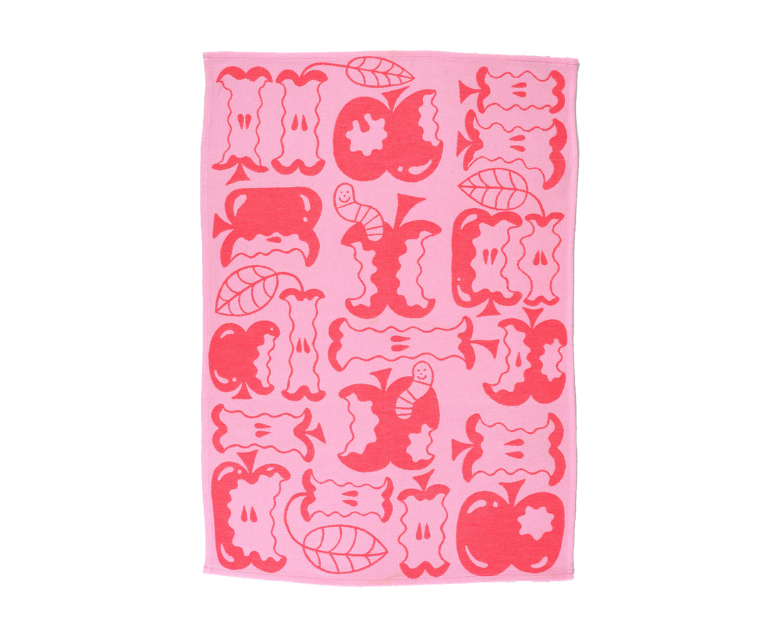 Woven Cotton Dish Towel - An Apple a Day - by Wrap