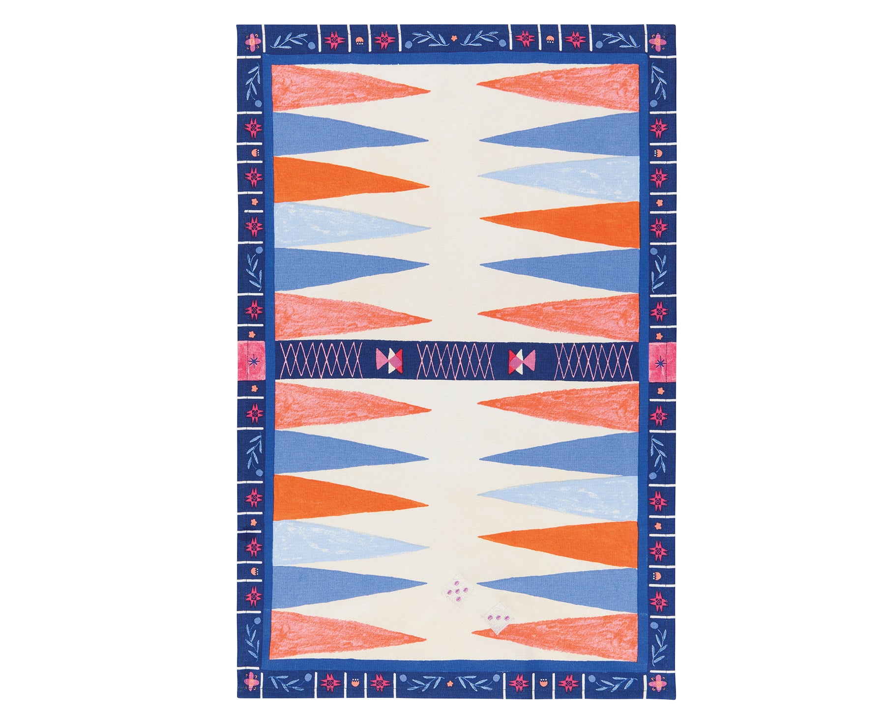 Backgammon Dish Towel by Danica Jubilee