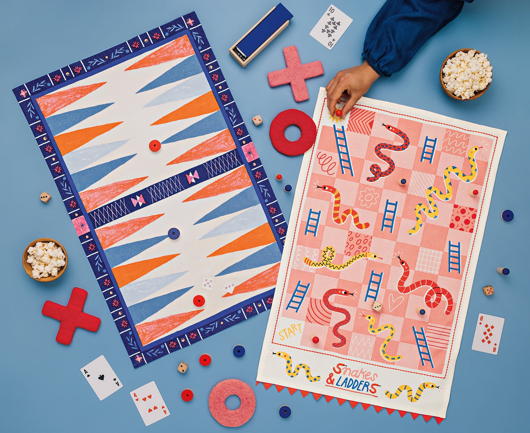 Snakes &amp; Ladders Dish Towel by Danica Jubilee