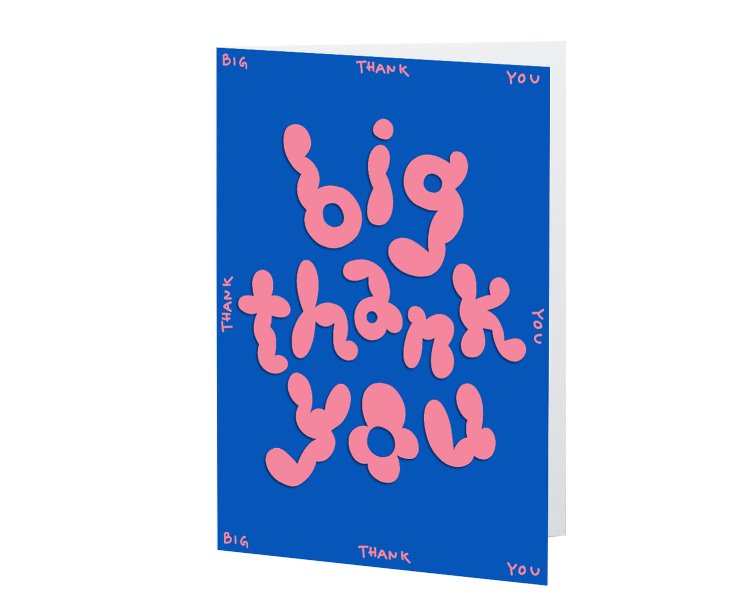 Bubble Letters Embossed Card - Big Thank You - by Wrap