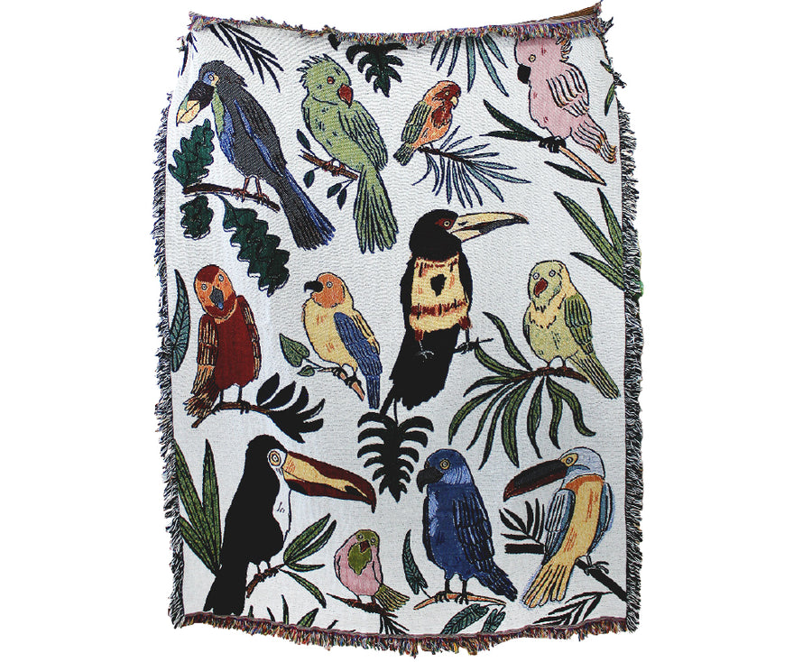 Birdies of Paradise Tapestry Blanket by Calhoun & Co