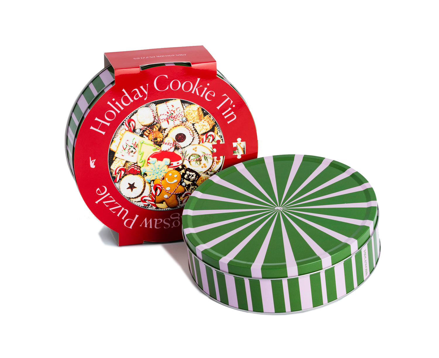 750-Piece Puzzle - Holiday Cookie Tin - by Piecework