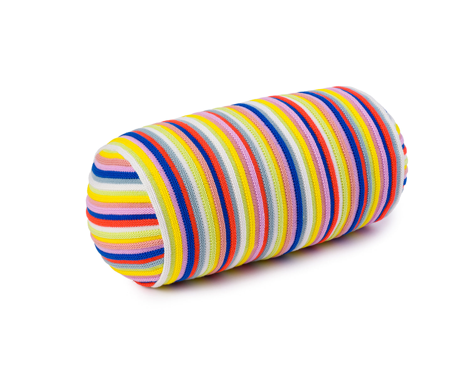 Bolster Pillow in Rainbow Circus Stripe by Verloop