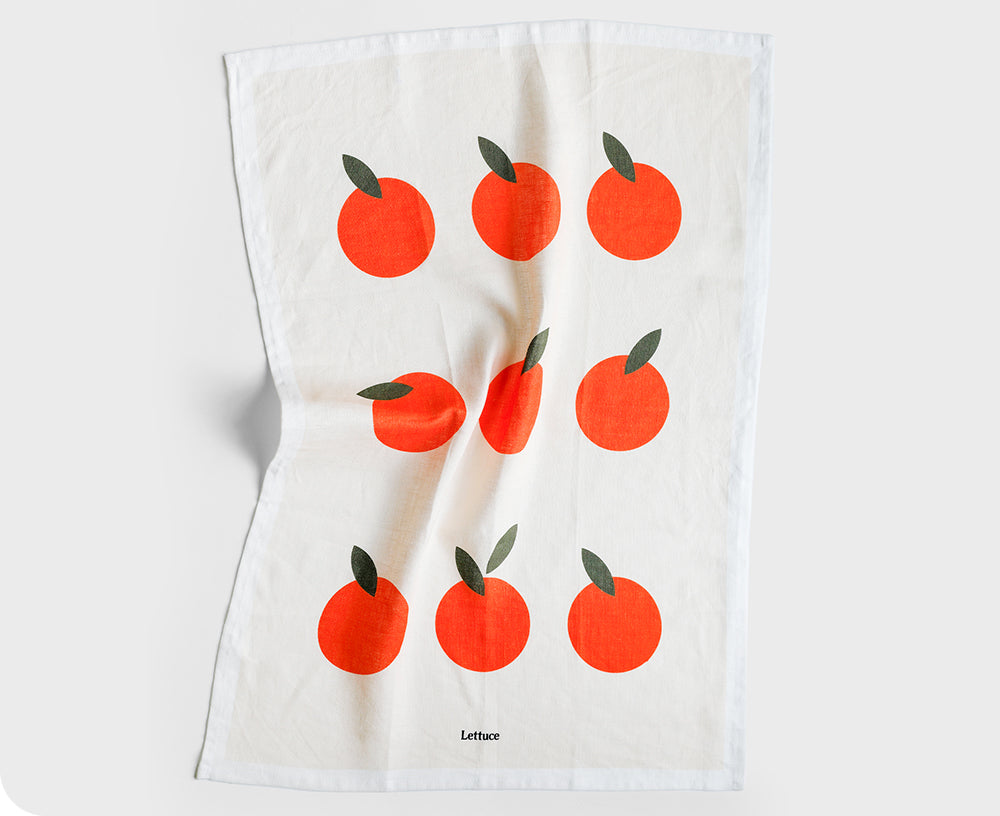 Clementine Dish Towel by Lettuce