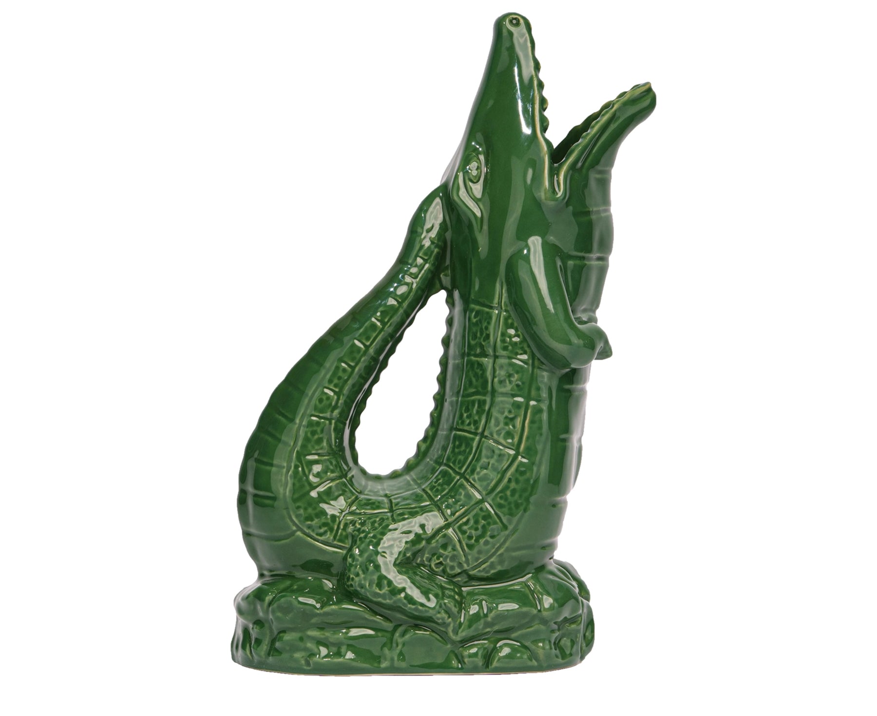 Croggle Water Pitcher in Green by The Original Gluggle Jug Factory