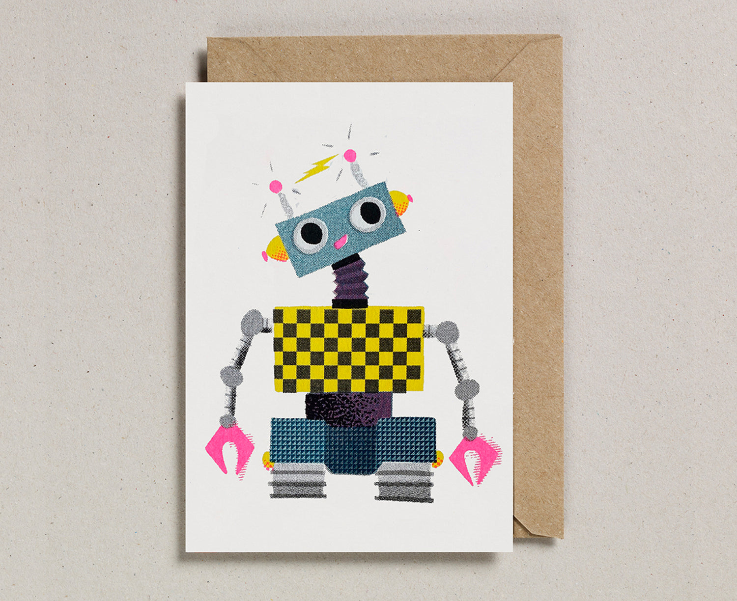 Birthday Card - Walking Robot - by Petra Boase