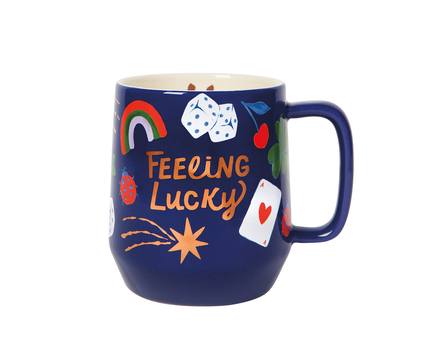 Feeling Lucky Tall Mug by Danica Jubilee